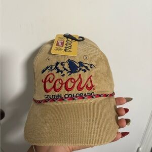 Coors Tan Corduroy Cap